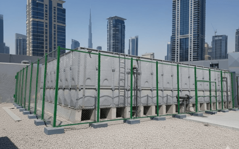 GRP water tanks for industrial facilities