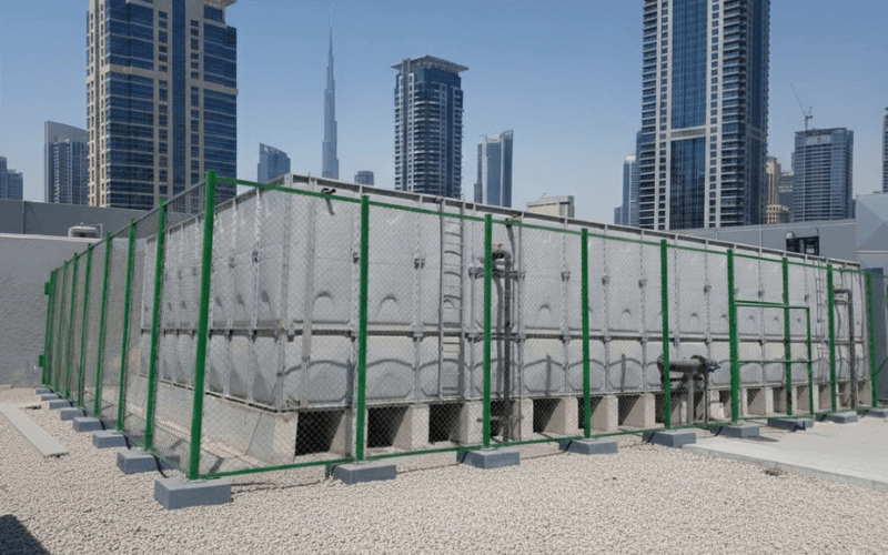 High-performance insulated GRP tank for potable water storage UAE