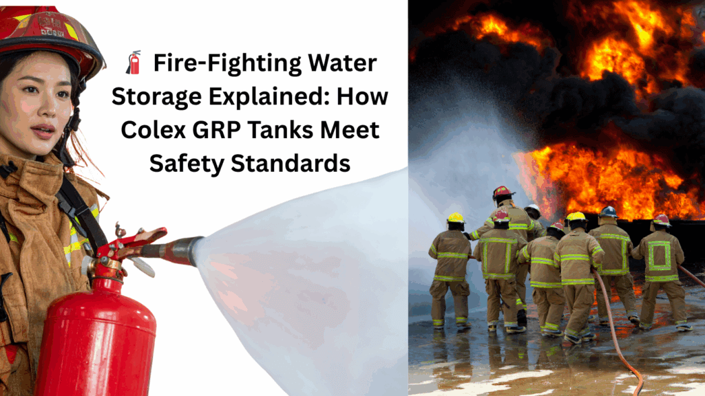 Firefighting water storage solutions provided by colex grp water tanks