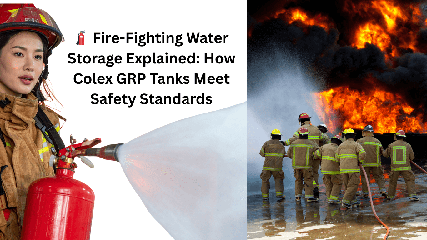 Firefighting water storage solutions provided by colex grp water tanks