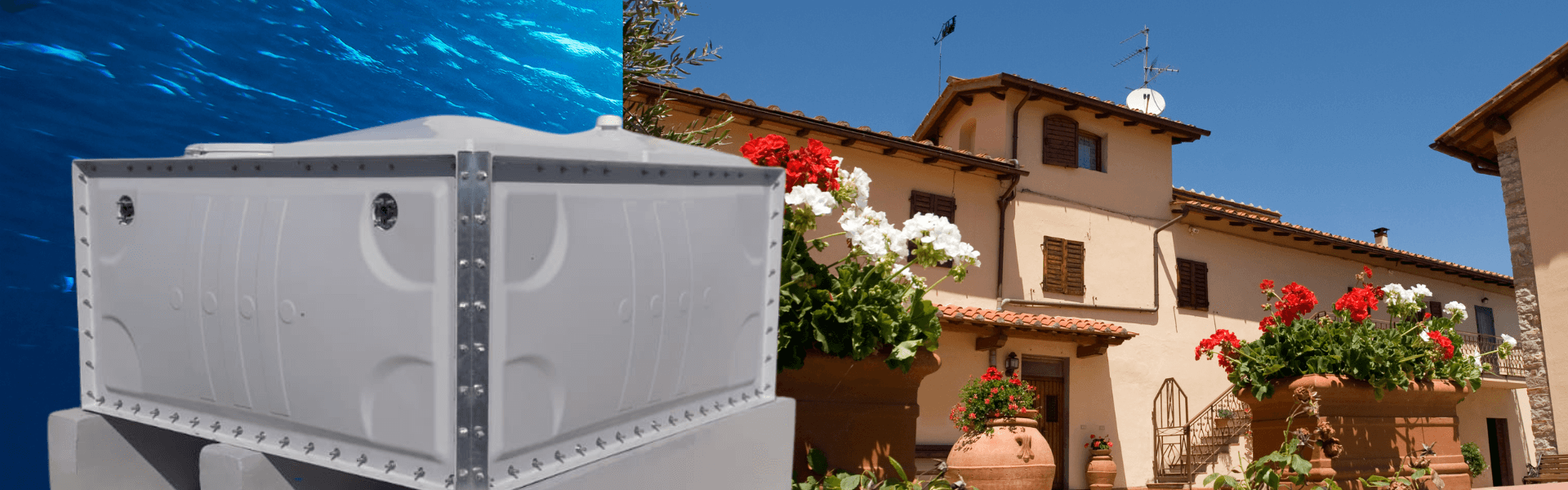 Residential GRP sectional water tanks for home water storage UAE