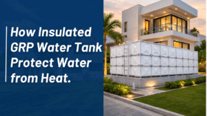 Insulated GRP water tank protect water from heat